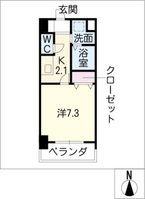 アジリア大曽根の間取り