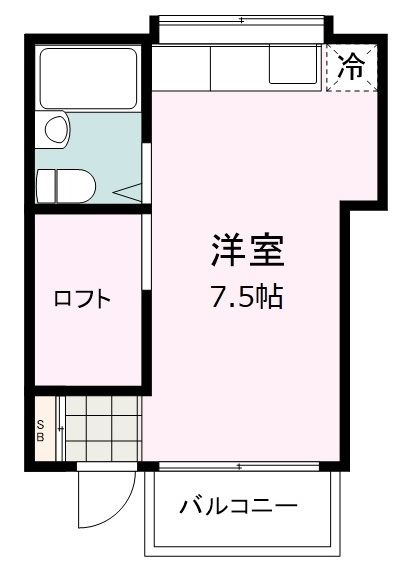 富士見市上沢のアパートの間取り