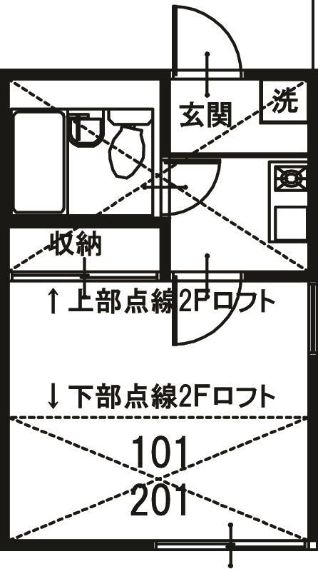 ローレル　３の間取り