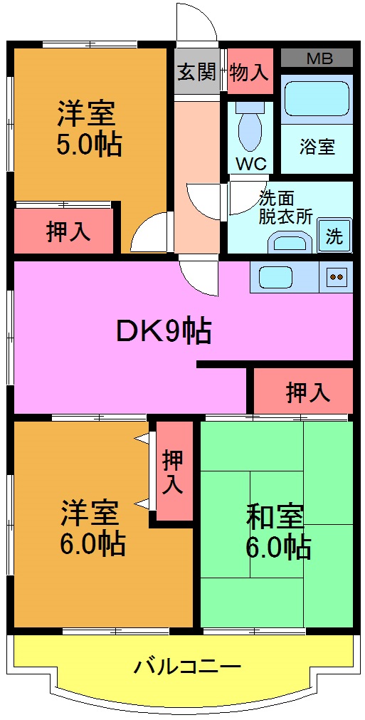 リエス松戸高塚の間取り