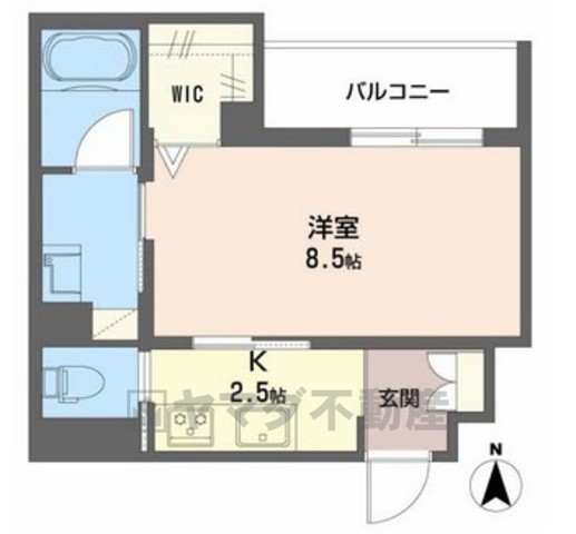 豊中市曽根西町のマンションの間取り