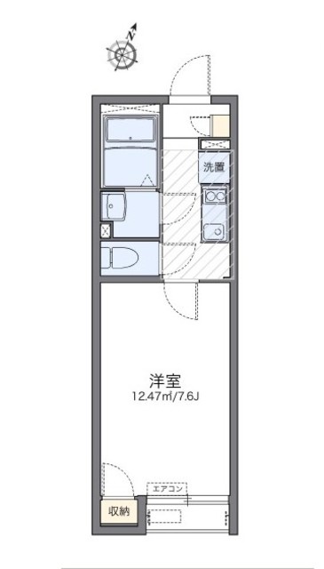 【大和市西鶴間のアパートの間取り】