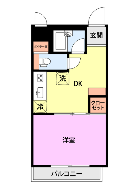 マンション高田館の間取り