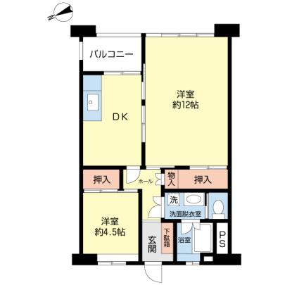 大森駅前住宅　２号棟の間取り