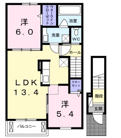 カサ　ソレアードSの間取り