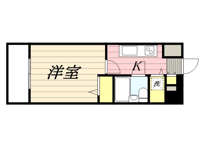 鹿児島市宇宿のマンションの間取り