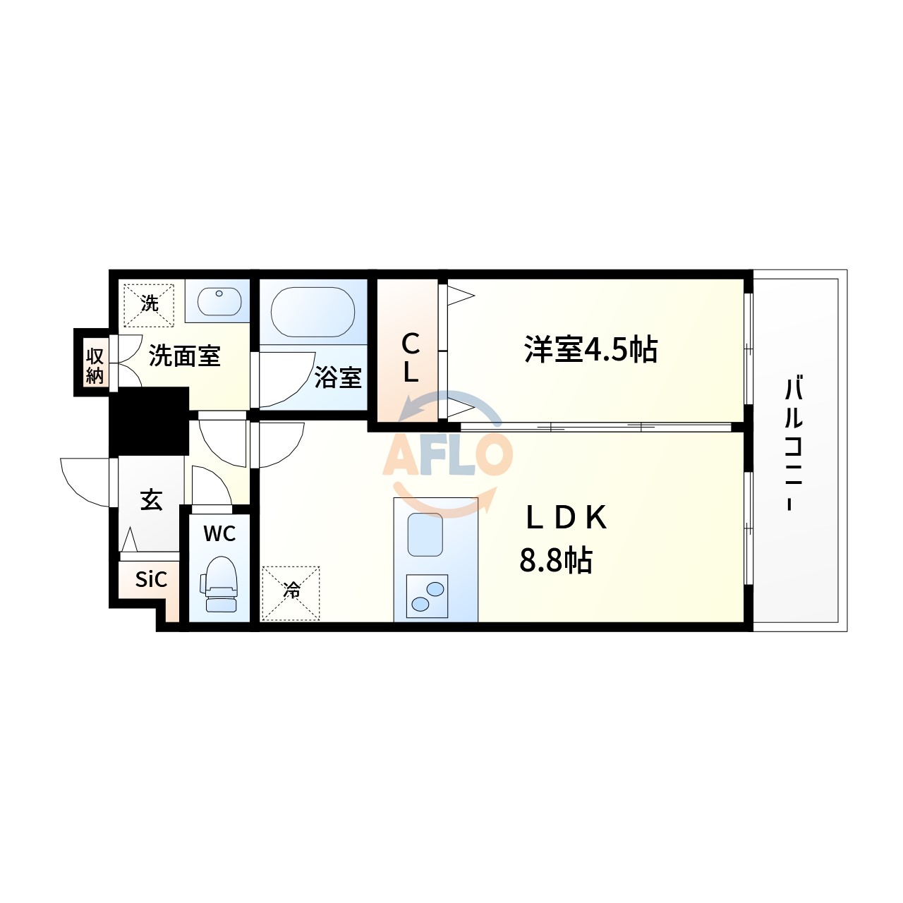 ベイサイドパークOSAKAノースレジデンシスの間取り