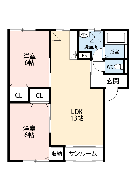 プログレス社西の間取り