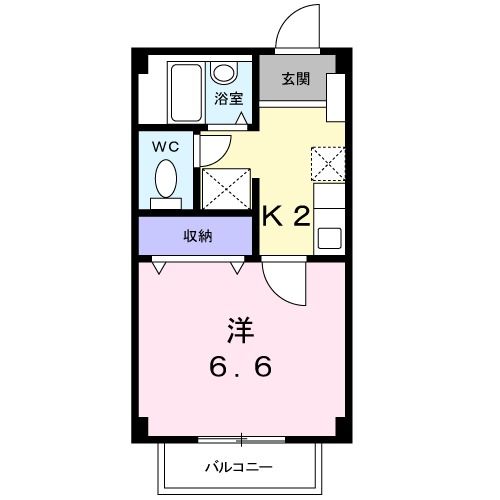 長野市西三才のアパートの間取り