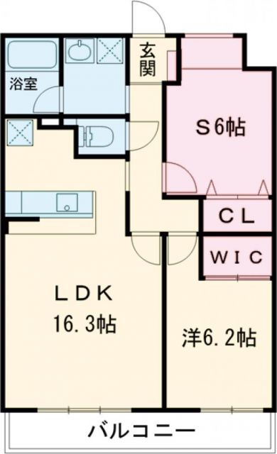 枚方市楠葉野田のマンションの間取り