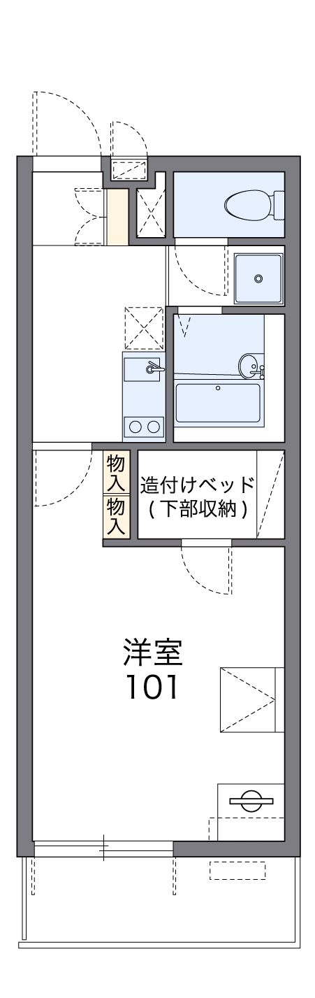 八尾市恩智北町のマンションの間取り