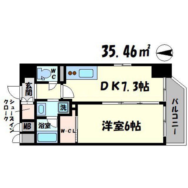 【エステムコート新梅田の間取り】