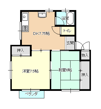 メゾンふじの間取り