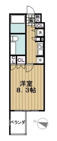 目黒区目黒本町のマンションの間取り