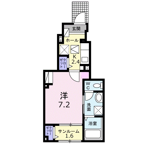 グリーンピアAの間取り