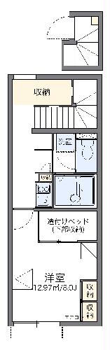 レオパレスカルミア住吉　Ｂの間取り