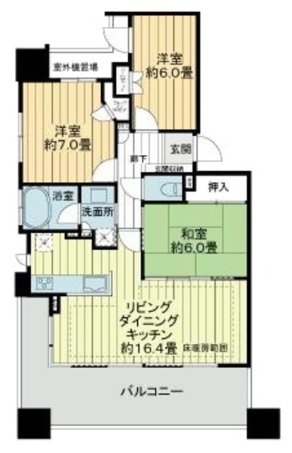 ライオンズ浦和岸町の間取り