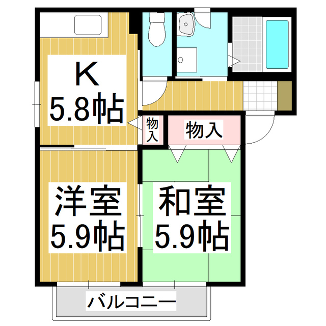 ベルソーナＣの間取り