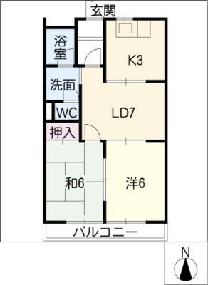 プランタンきよ春の間取り