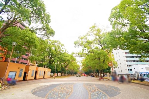 【横浜市南区前里町のマンションの公園】