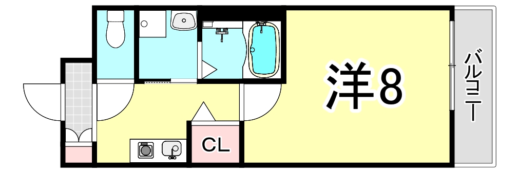 西宮市桜谷町のマンションの間取り