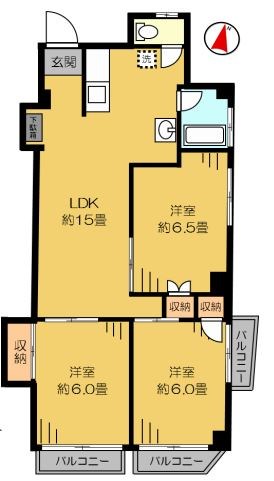 杉並区上荻のマンションの間取り