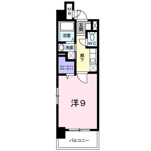 北九州市八幡西区北鷹見町のマンションの間取り