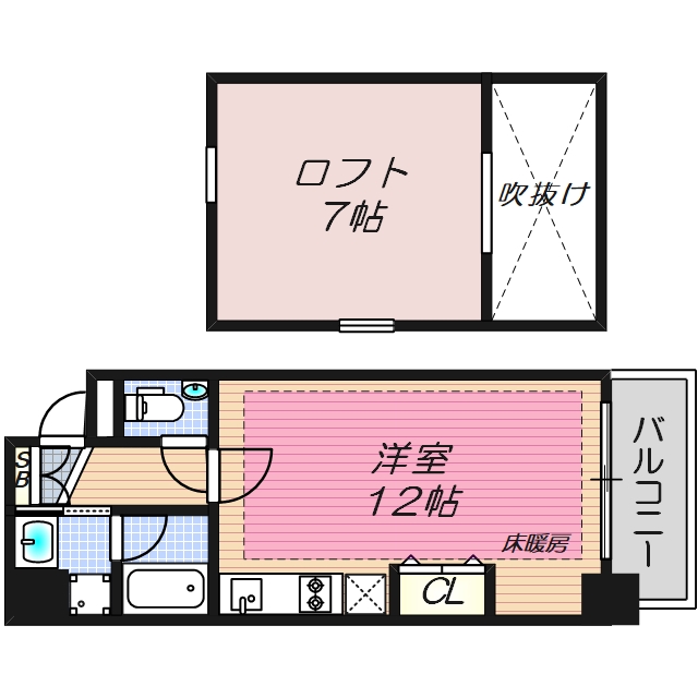 ゼウス梅田AQUAの間取り