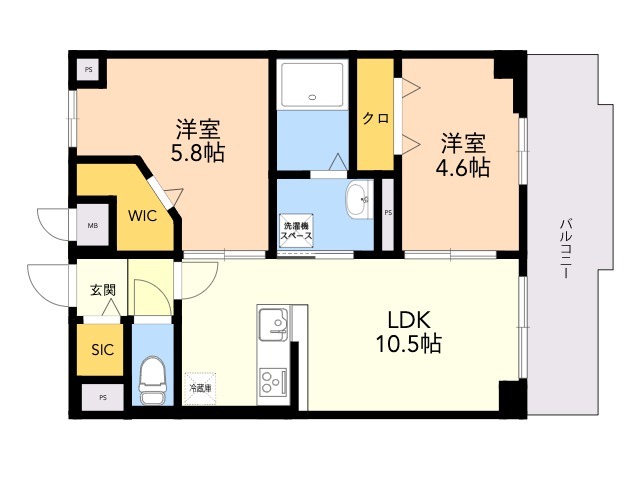 仮称)上牟田1丁目マンションの間取り