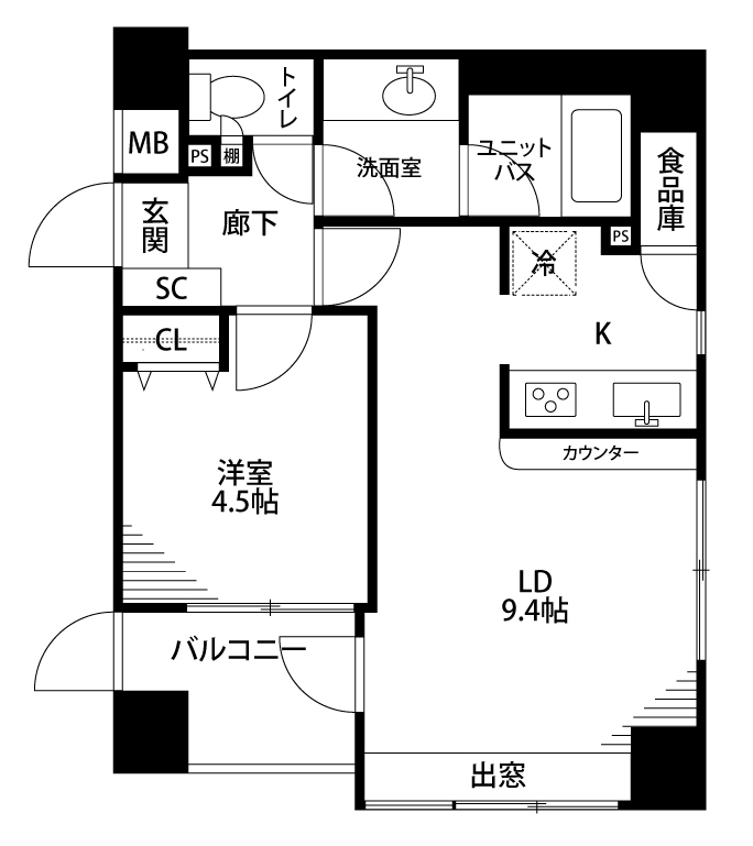 豊島区上池袋のマンションの間取り