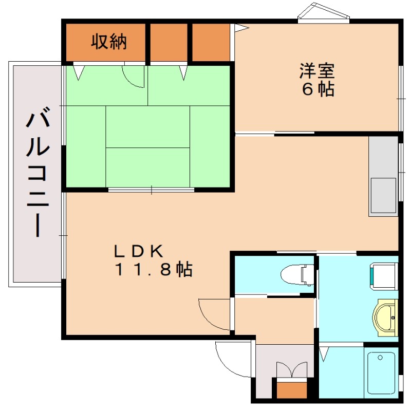 ファミール関Ａの間取り