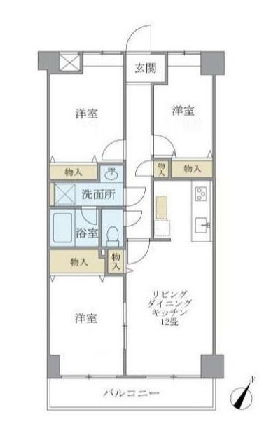 大田区田園調布本町のマンションの間取り