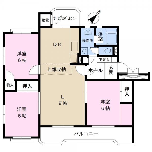 第二稲毛ハイツ10棟の間取り