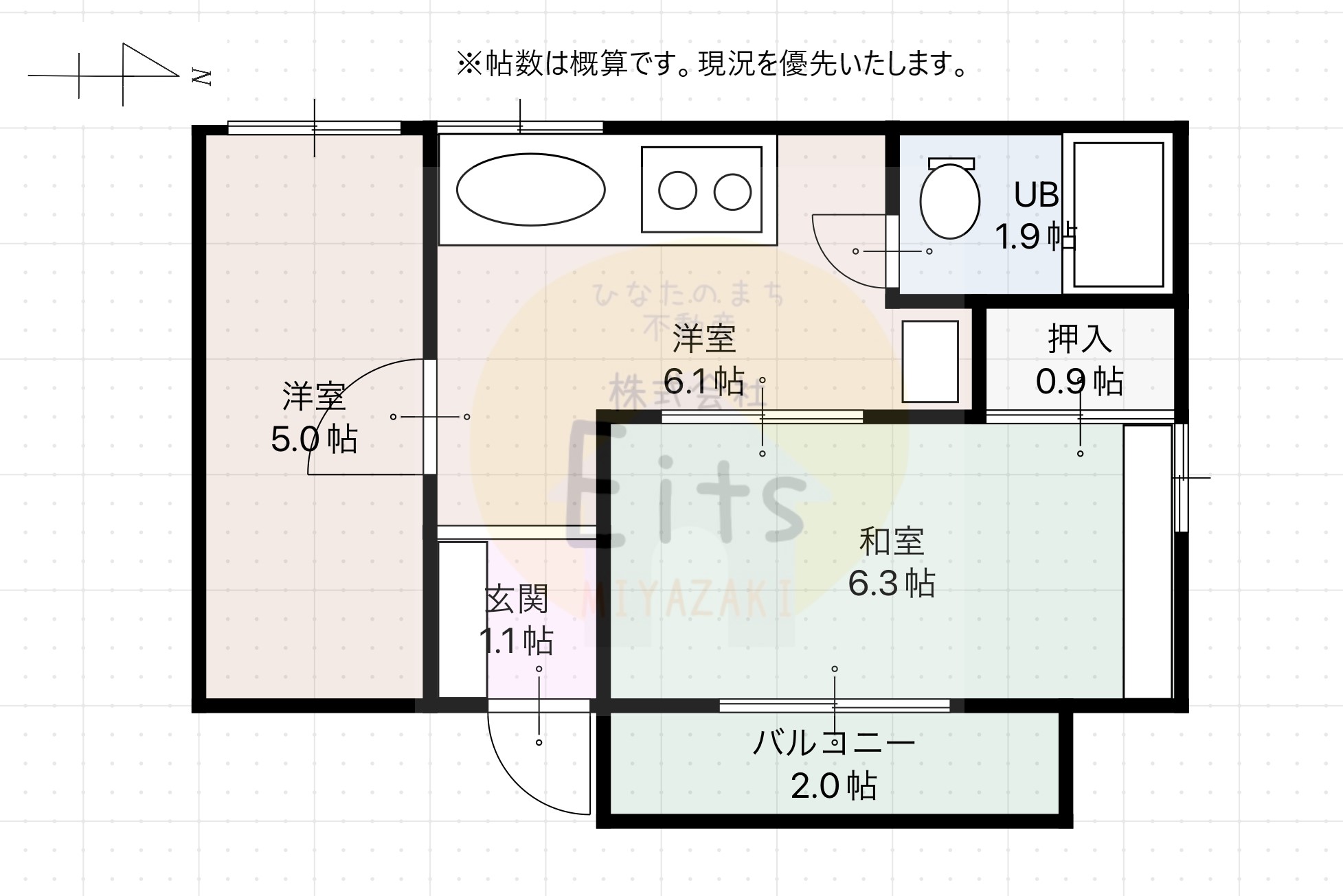 サンジェローム萩の間取り