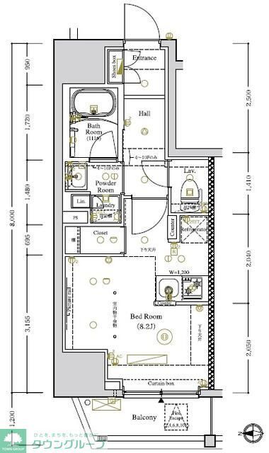 台東区清川のマンションの間取り