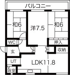 パビリオン平和A棟の間取り