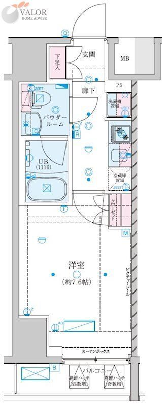 川崎市川崎区南町のマンションの間取り