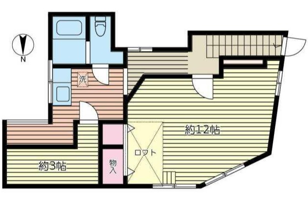 横浜市西区藤棚町のアパートの間取り