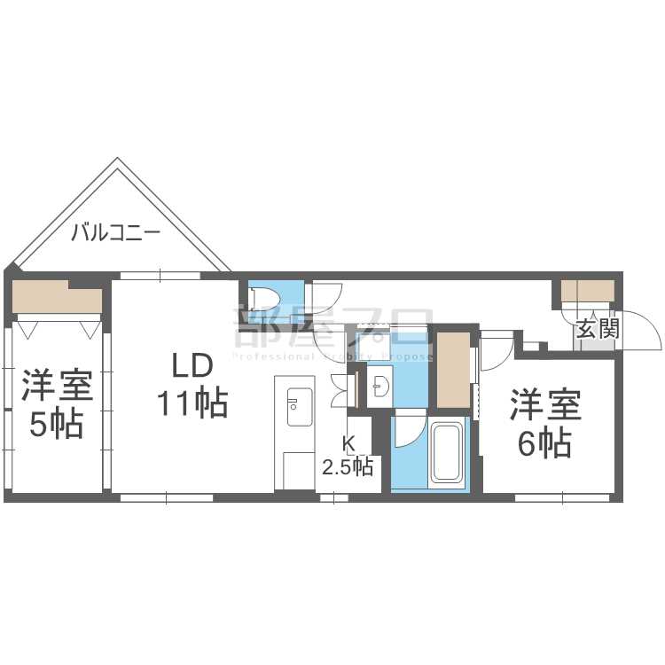 BIBOパーク豊平の間取り