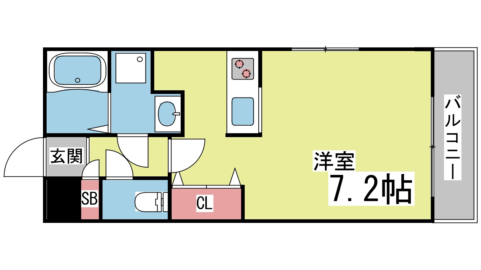 ラウル六甲道の間取り