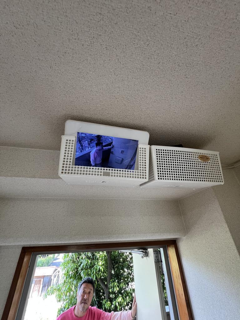 セキュリティ　各部屋に防犯カメラに写っている映像がご覧いただけます。