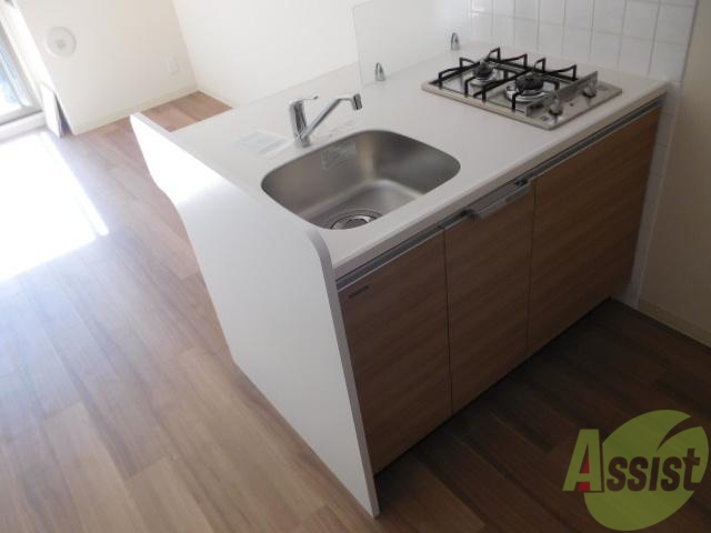 キッチン　２口ガスコンロのキッチンです。