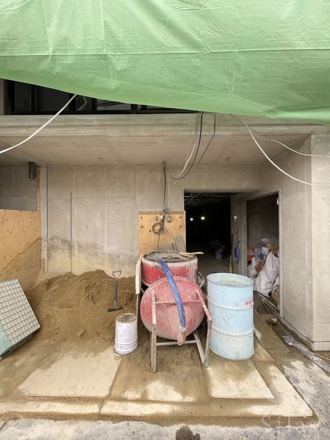 エントランス　建築中