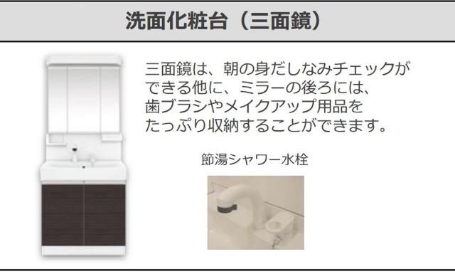 洗面設備　洗面（イメージ）