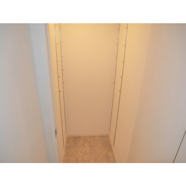 収納　玄関横シューズクローゼット ウォークインのような作りです。