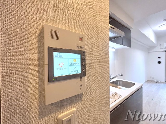 セキュリティ　モニター付きインターホンです