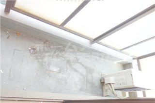 バルコニー　外からの目が気にならないバルコニーで洗濯物が干せます