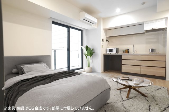 ロビー　※家具・備品はCG合成です。部屋に付属していません。