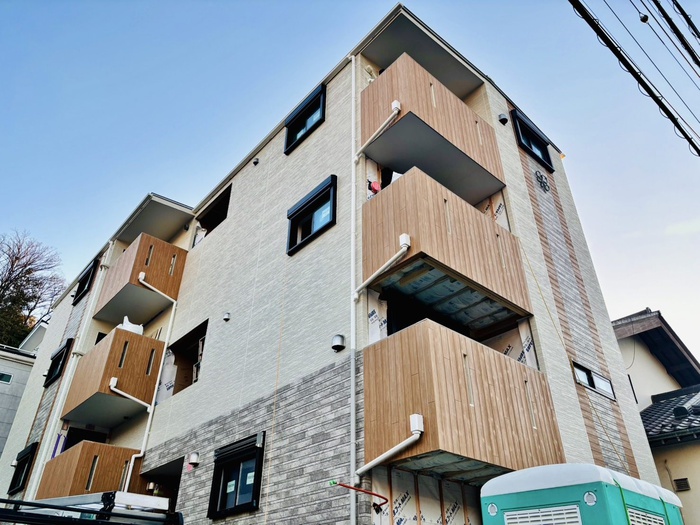 建物外観　建築中