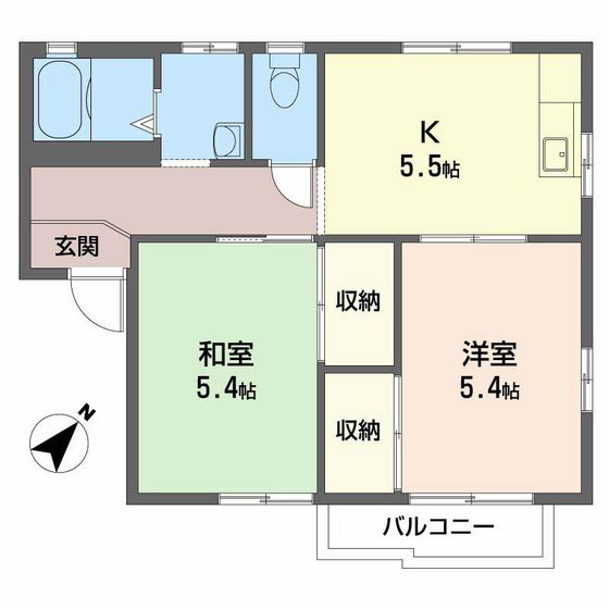タウニィ平良 A棟の間取り写真